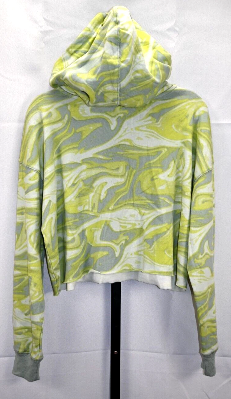 VETEMENTS Felpa con cappuccio pullover tagliata Wild Fable invecchiata taglia XL cotone e poliestere