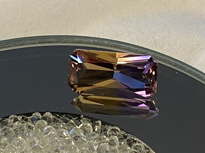 Even Split !! 7ct Anahi Ametrine Natural Truly Beautiful Gemstone.
