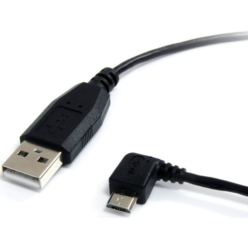 6 Ft Micro Usb Cable A To Left Angle Micro B Type A