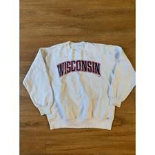 Vintage Wisconsin Sweatshirt size large 1990s 80s