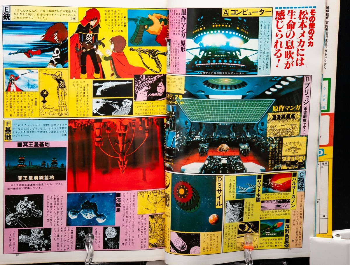Reiji Matsumoto Illustration Captain Harlock Animage Magazine 1980