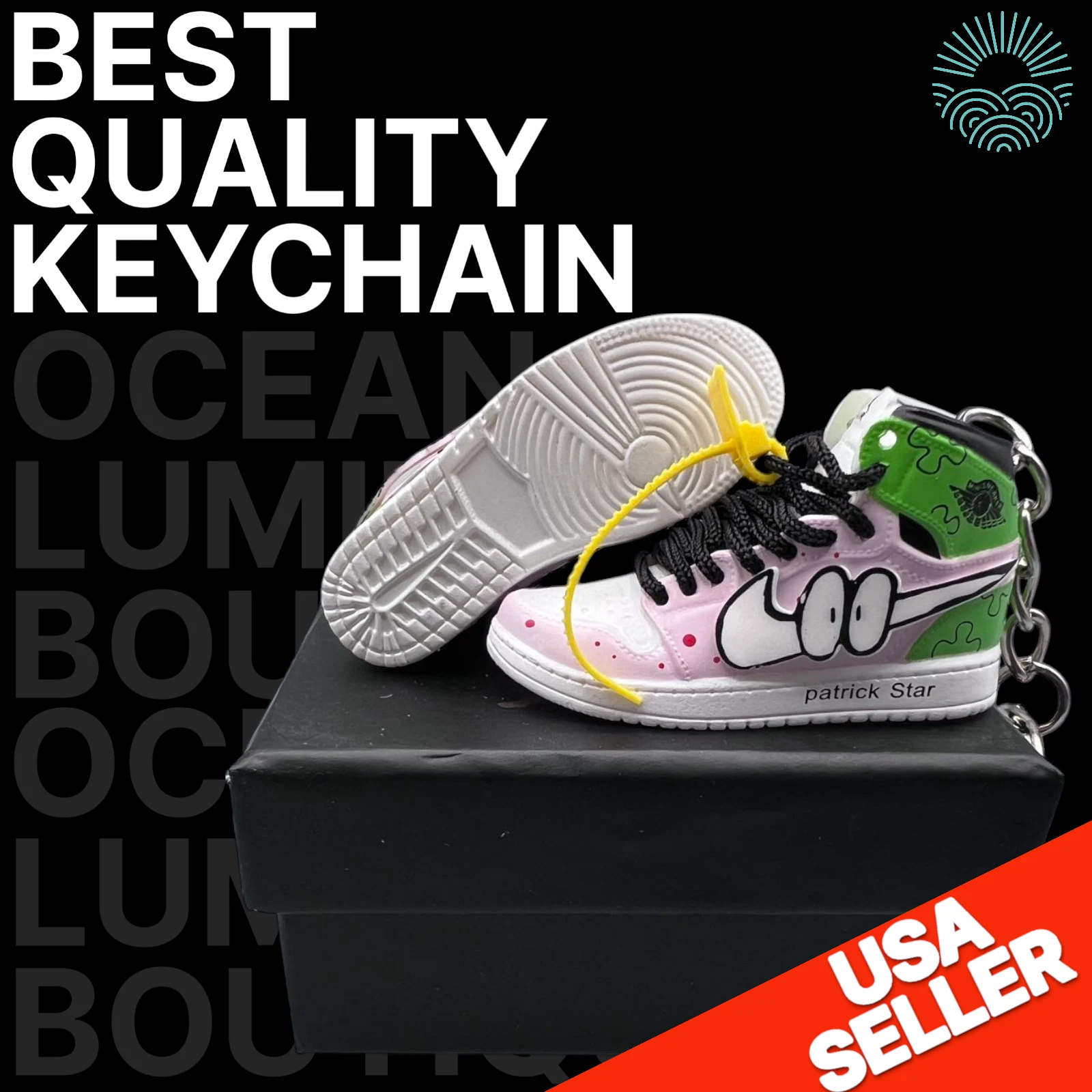 Porte clés Mini Baskets Air Jordan 3D, Baskets Basket de Collection, Options Boîte