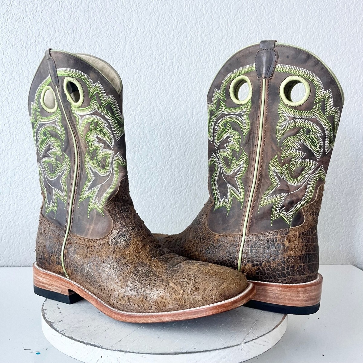 NEW Capitan CHEYENNE Mens Cowboy Boots 11D Western Square  display picture 3