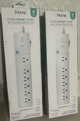iHome 6 Outlet Smart Surge Protector Works with Alexa and Google Home, App Co...