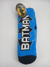 Batman Sherpa Lined Socks DC Comics Non-slip Warm Soft Blue Black