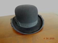 Vintage F.G. Clayton Co. High Grade Black Derby Made in Detroit Size 6 7/8