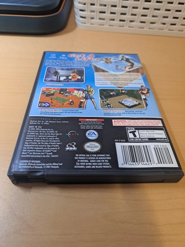 The Sims (Nintendo GameCube, 2003) - Complete CIB - Tested - Authentic - Player’ - Image 2 of 4