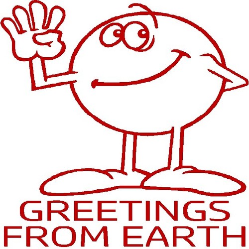 30 Custom Red Greetings From Earth Personalized Address Labels | eBay