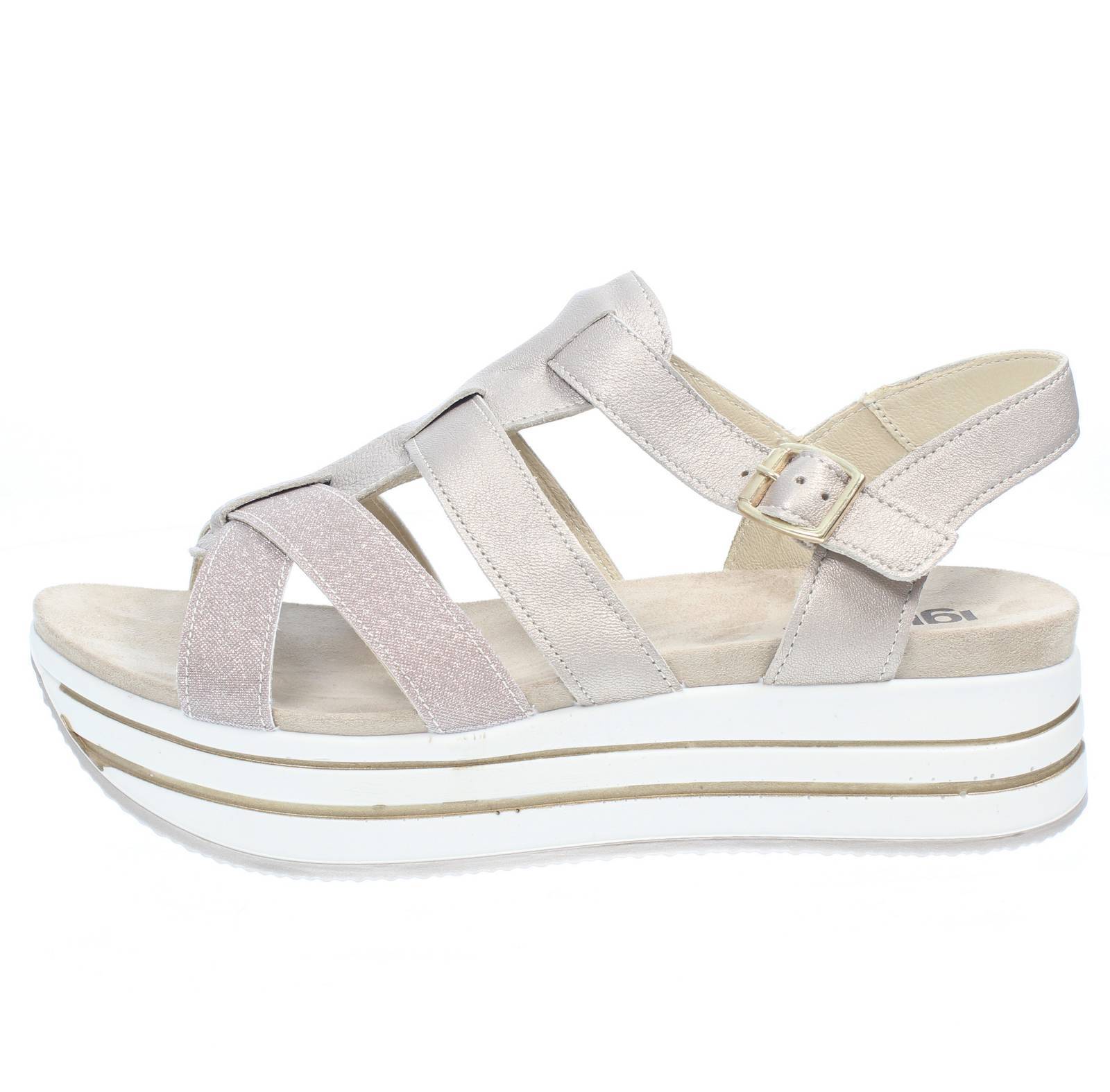 Tacco Sandali Garibaldina Gold&gold Ciabatta Elegante Donna