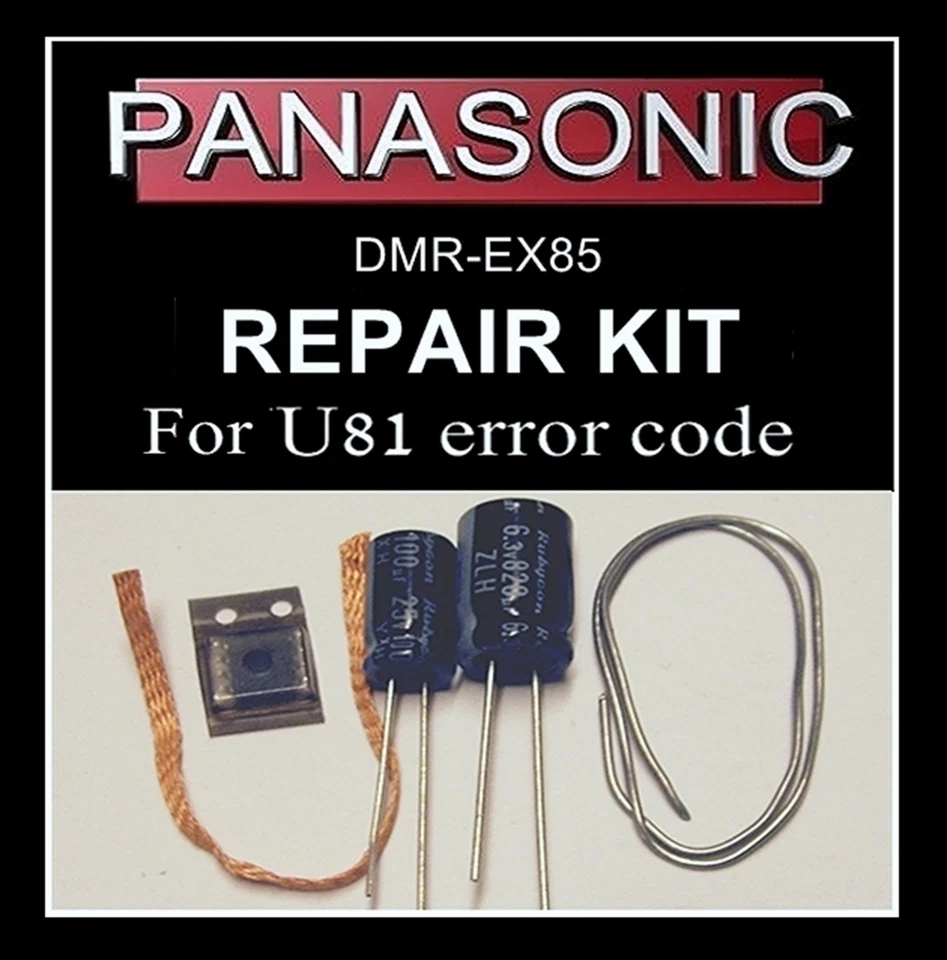 U81 Fehlercode Reparatursatz DMR-EX85 Panasonic DVD Recorder Defekt inkl MD5001t
