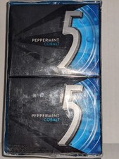 Wrigley's 5 Gum Peppermint Cobalt Sugar Free Gum 15 Sticks Per Pack - 10 PACKS