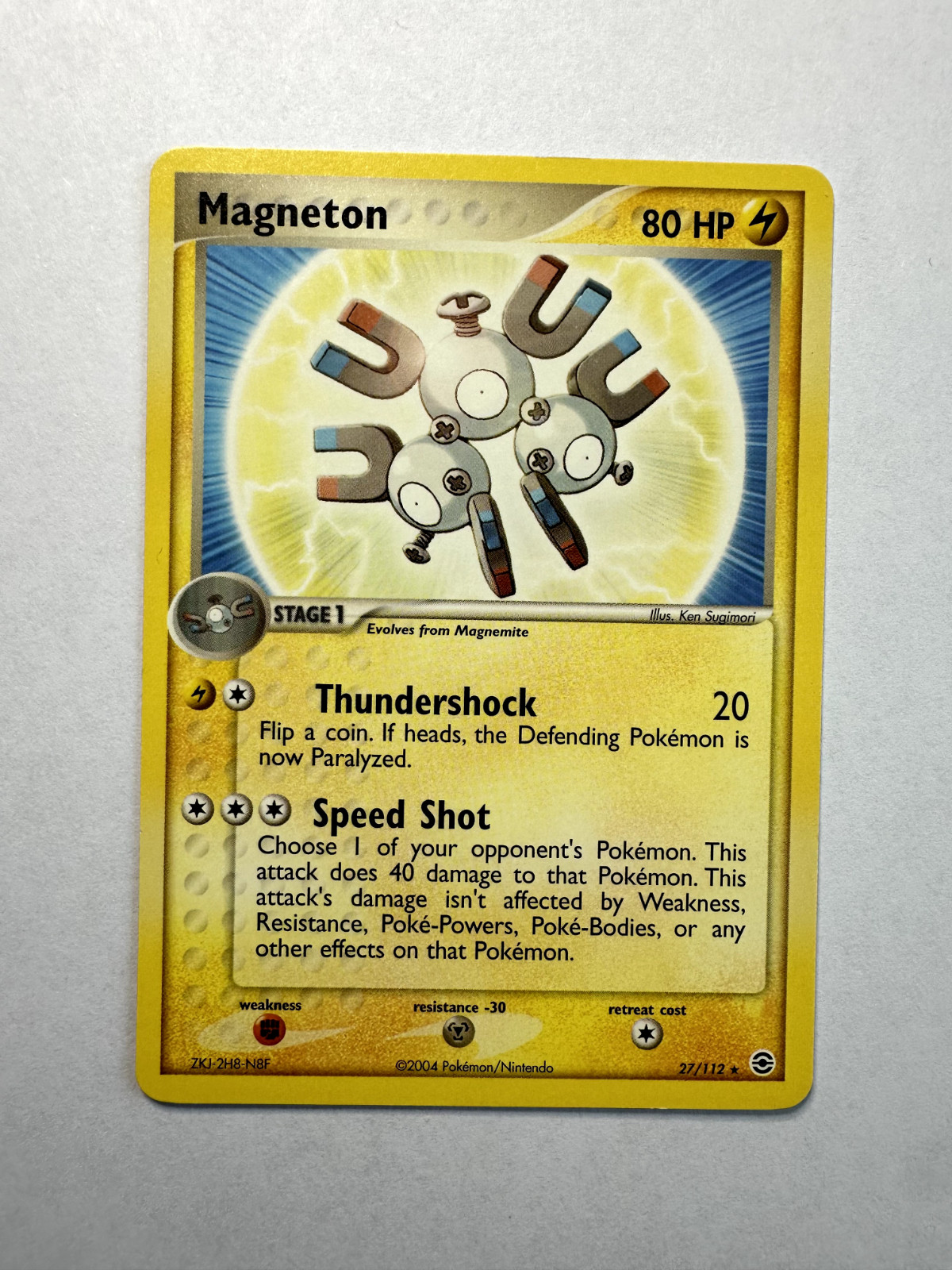 Magneton - 27/112 EX Series: FireRed & LeafGreen - Rare - NM
