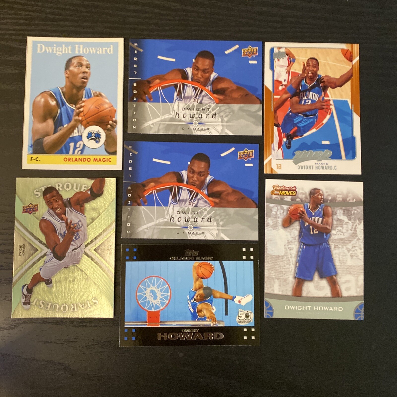 2008-09 Topps 1958-59 Variations Dwight Howard #12 &6 Other Howard Cards Lot Of7