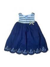 NWT Savannah Toddler Girls Sailor Boat Dress Size 24 Months