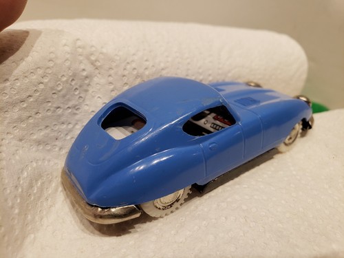 2-JAGUAR E TYPE - PLASTIC BODY, TINPLATE BASEPLATE & INTERIOR - MADE IN JAPAN(f) - Picture 6 of 16