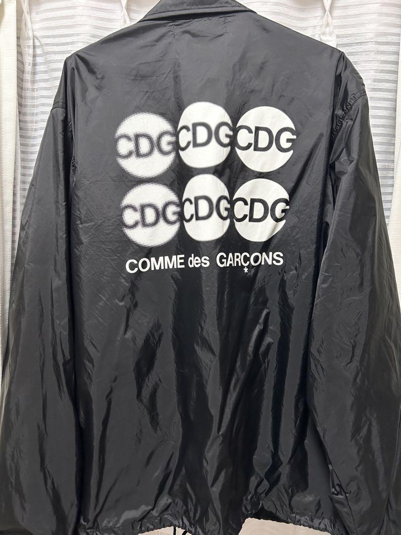 ★COMME des GARÇONS CDG ナイロンジャケット ブラックL★ Comme Des Garcons Black Nylon Jacket With Cdg Logo Size JP-L