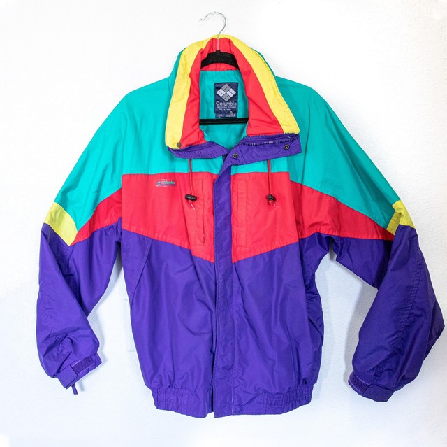 columbia colorblock windbreaker