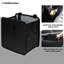 Portable Car Trash Can Garbage Bin Bag Organizer Vehicle Seat Auto Storage Box