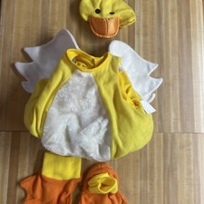 Infant Toddler Puffy Yellow Duck Costume Ducky Halloween Easter Photo Op