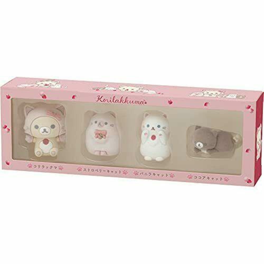 Rilakkuma Korilakkuma and Strawberry Cat Nyan Nyan Figure Set | eBay