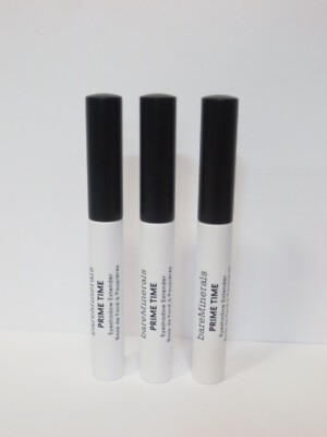 BAREMINERALS PRIME TIME EYESHADOW EXTENDER 0.1 OZ (LOT OF 3)