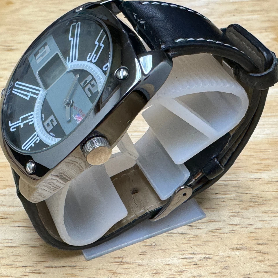 US Polo Assn Quartz Watch Men Japan Movt Black Analog Digital Second New Battery - Image 4 of 4