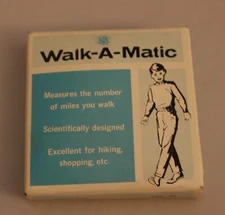 Vintage 1969 Walk-A-Matic Pedometer no 76333 Original Box & Instructions