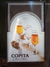 Dema Copita Sherry Glasses Boxed Set of 6 Clear Sherry Glasses 5"