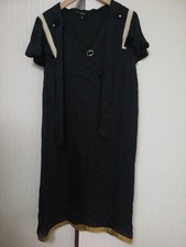 USED GUCCI SILK LINE DRESS 40 GOOD