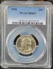 1949 Washington Quarter-PCGS MS 65