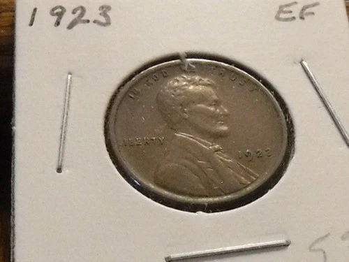 1923 Lincoln Wheat Cent 'Penny' - Nice EF coin