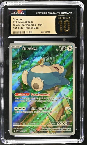 2023 Pokemon Black Star Promos Snorlax 151 ETB Pristine CGC 10 #051