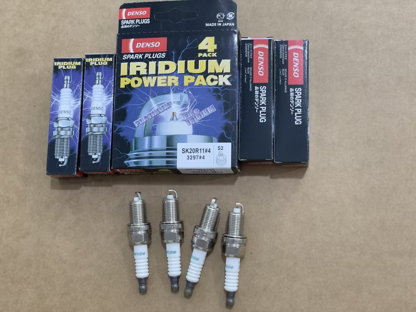 4PCS DENSO 3297 Iridium Power Spark Plugs for 2005 Toyota Camry 2.4L L4 US
