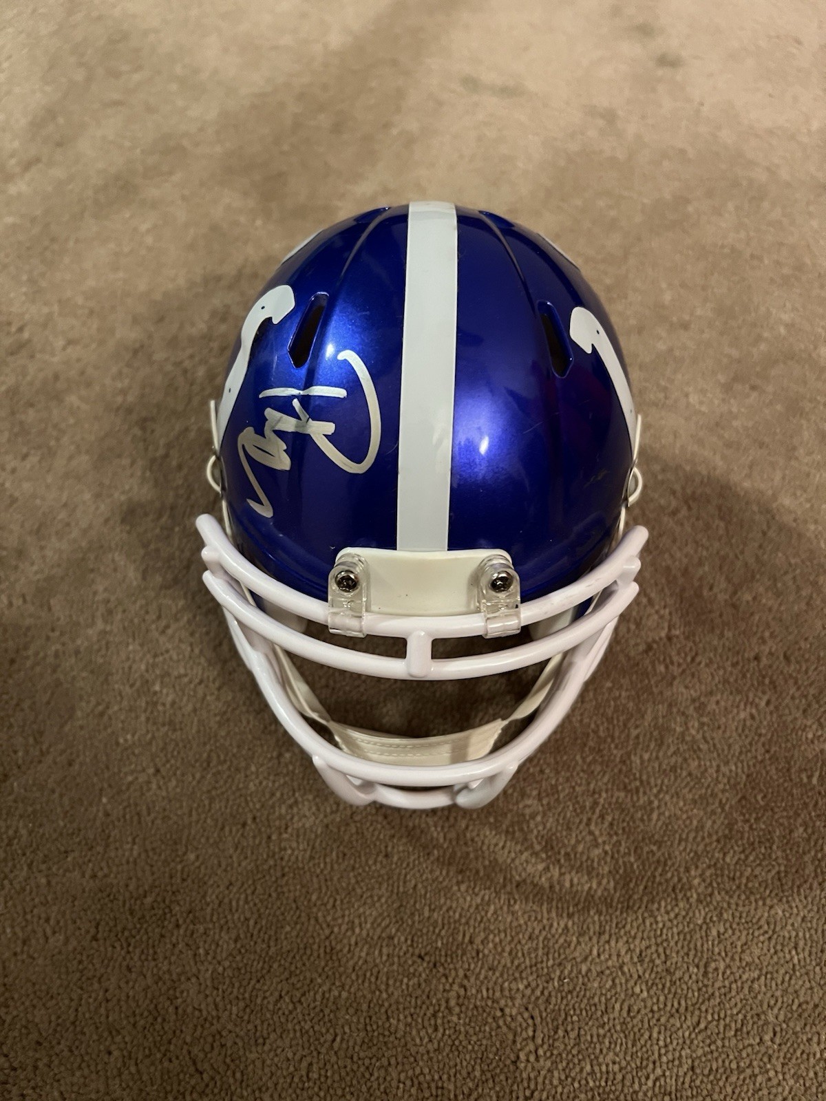 Pat McAfee Autographed Mini Helmet Indianapolis Colts