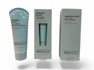 Global Beauty Care Smooth & Lift Collagen Skin Care Set with Peptides