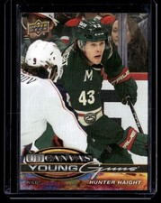 2025-26 Upper Deck UD Canvas Young Guns ,., Hunter Haight Rookie Minnesota Wild