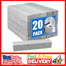 20Pack Pumice Stone for Toilet Cleaning Bowl Stick,Powerfully Cleans Hard Water