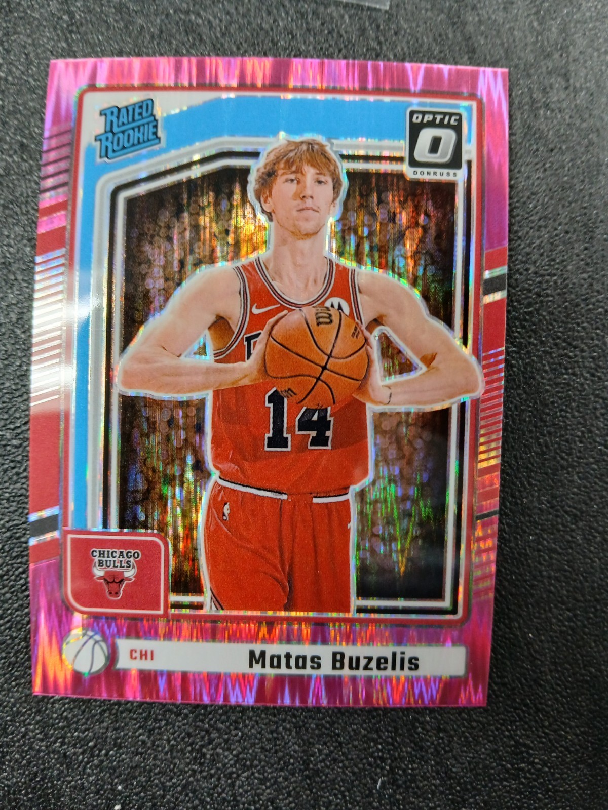 Matas Buzelis 2024-25 Panini Donruss - Rated Rookie Optic Preview Pink Flash SSP