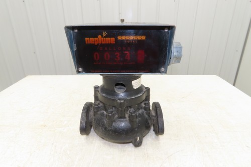 Neptune 600 Liquid Flow Meter Gal Register 1" Flanged 2-Bolt -No Transmitter