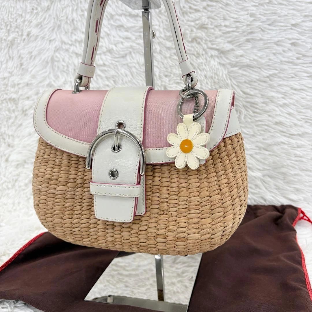 Coach Floral Bags & for Straw Exterior Women for sale | eBay