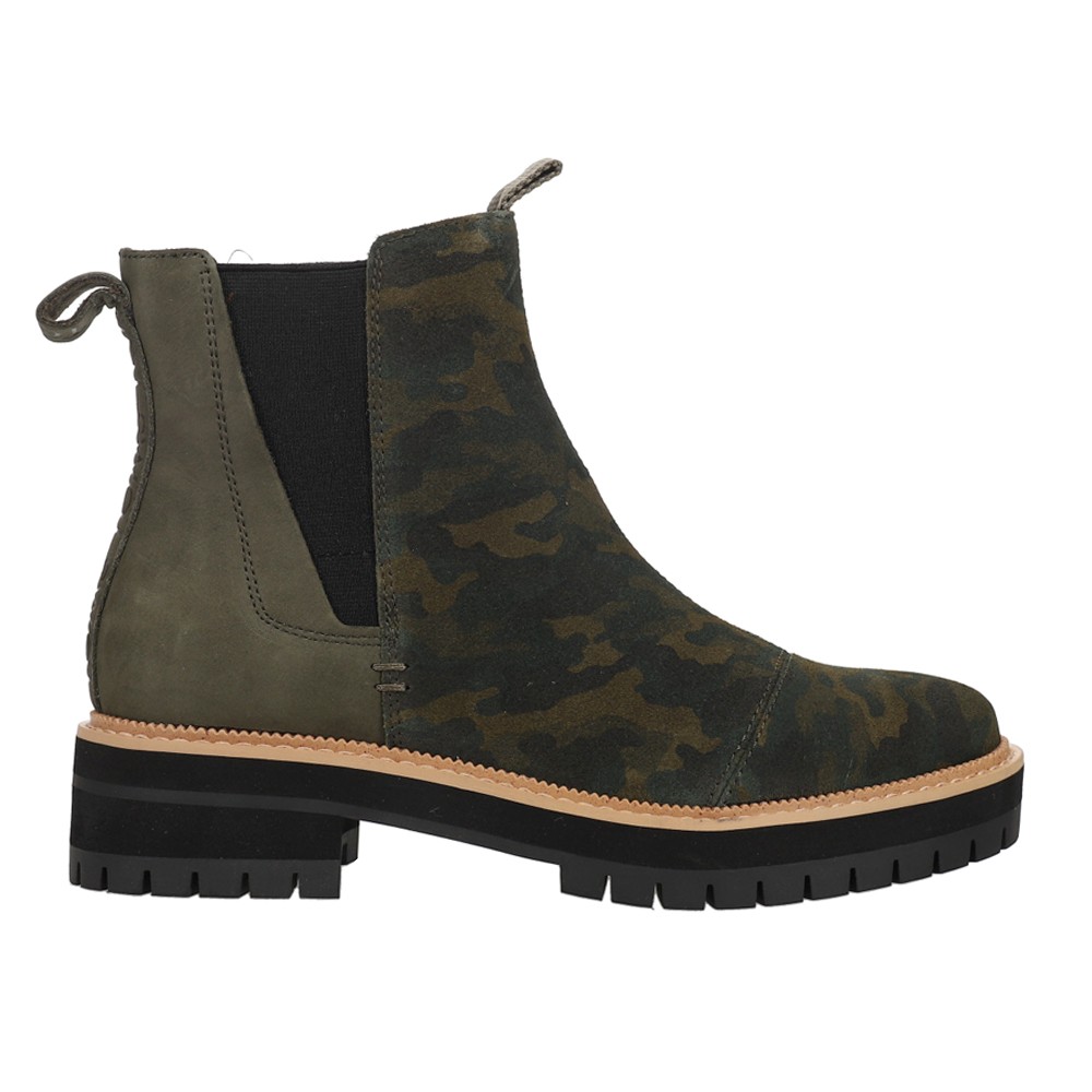 TOMS Forest Camouflage Dakota  Womens Green Casual Boots 10017328T