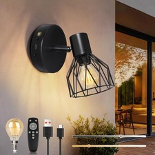 E14 Rechargeable Wall Light Wireless Wall Lamp Indoor with 3 Color Temperatures