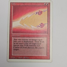 Magic: The Gathering Fork Red Interrupt Revised Edition Rare Amy Weber
