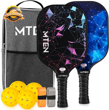 Pickleball Paddles, USAPA Approved Fiberglass Surface Pickleball Set with Pickle
