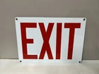 Vintage Porcelain Exit Sign