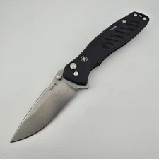 Spartan Blades Pallas SF3SW Folding Knife S35VN Blade Button Lock Black Aluminum