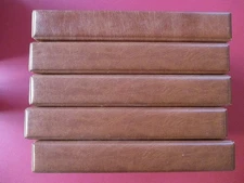 5 x Royal Mail Brown Slipcase Postcards First Day Covers Presentation Packs Used