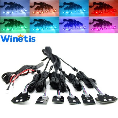 Multicolor LED Headlight Circuit Board Ambient Lights For 2015-23 Dodge Charger
