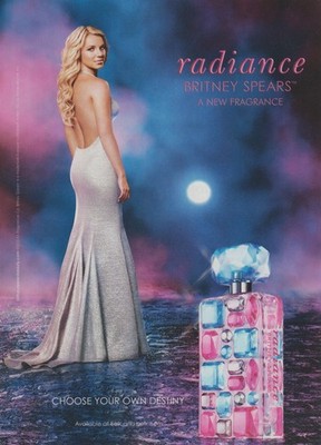 2010 Radiance Fragrance Perfume - Feat. Britney Spears - Magazine Print Ad Photo