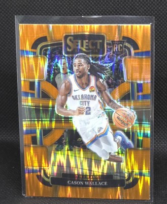 2023-24 Panini Select #88 Cason Wallace Orange Flash Prizms RC